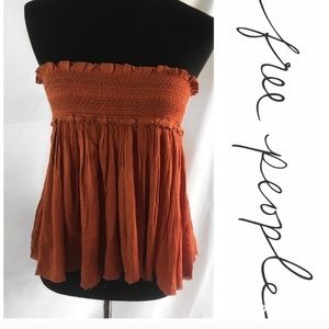 Free people strapless top